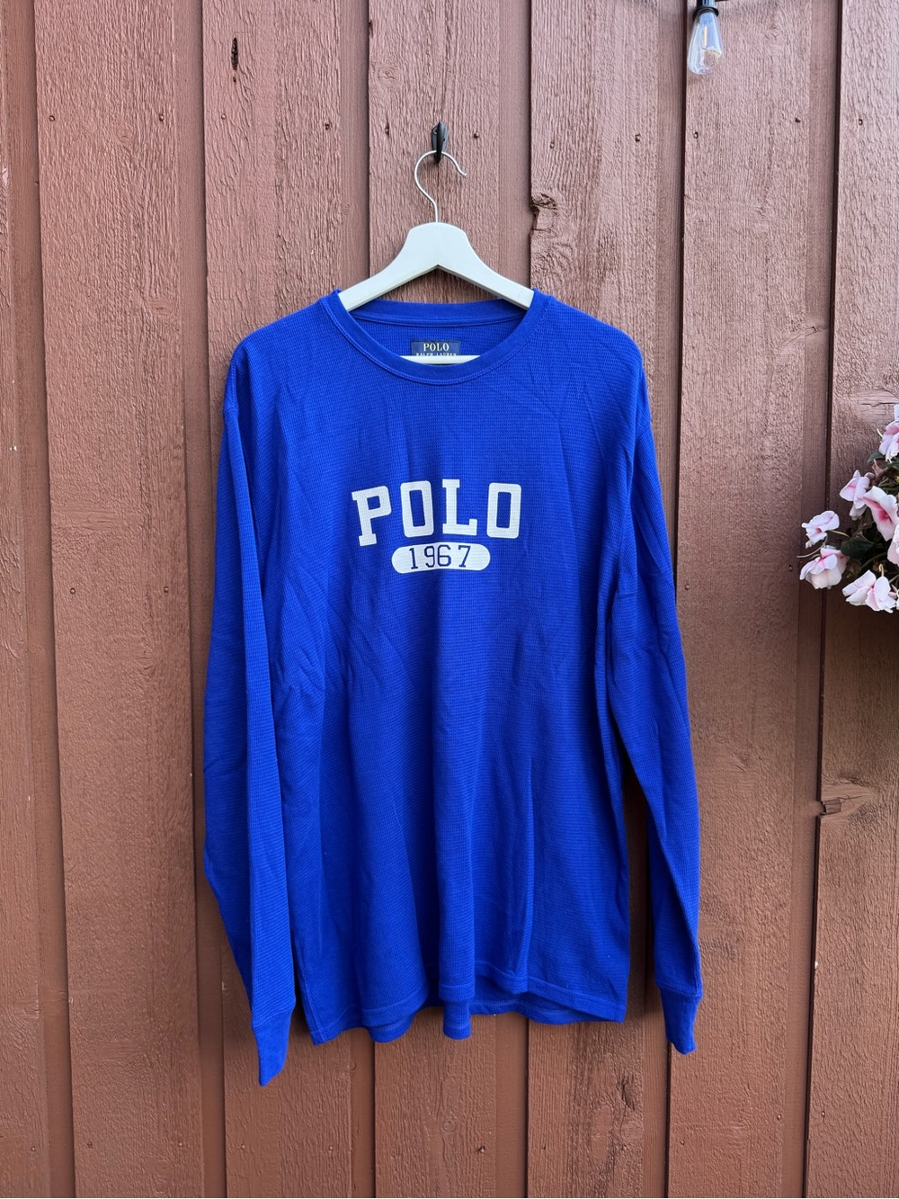 Polo by Ralph Lauren Blue 'POLO 1967' Long-Sleeve Shirt